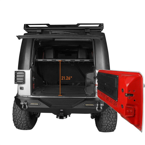 Interior Cargo Shelf Rack for 2007-2023 Jeep Wrangler JK JL 4-Dr