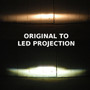 Chrome Projector LED Headlights for Wrangler 1996-2018