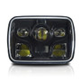 APOLLO LED Black Projector Headlights for XJ and YJ