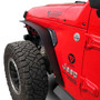 Steel Flat Top Metal Fender Flares for Wrangler JL JLU 2018+