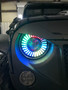 Demon Eye HALO Projector Black LED Headlights for Wrangler CJ TJ JK