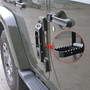Door Hinge Step Metal Folding Foot Peg For Jeep Wrangler JK 2007+ Pair Black
