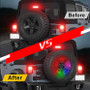 Tire Carrier Spare Tire Color LED Lighting Kit with Remote