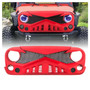 Hawke Grille With Mesh For Jeep Wrangler JK 2007-2018 Red