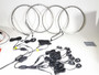 LED Wheel Lights Kit White with Turn Signal and 8 White Rock Lights
