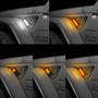 LED Fender Side Marker Lights DRL Dynamic Turn Signal for 2018-2022 Jeep Wrangler JL JLU Gladiator JT