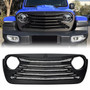 Shield Mesh Matte Black Grille for Jeep Wrangler JL JT 2018-2022