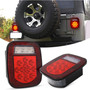 Red LED Tail Lights for Wrangler TJ 1997-2006