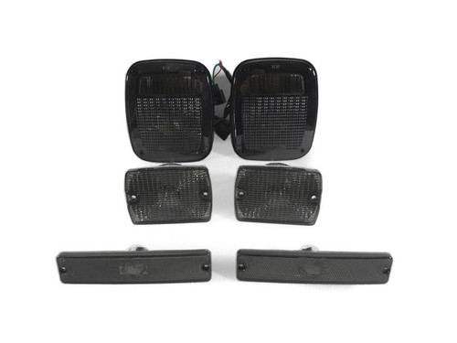 Smoked 3pcs Light Set for Jeep Wrangler YJ 1994-1995 - JPFEDERATION