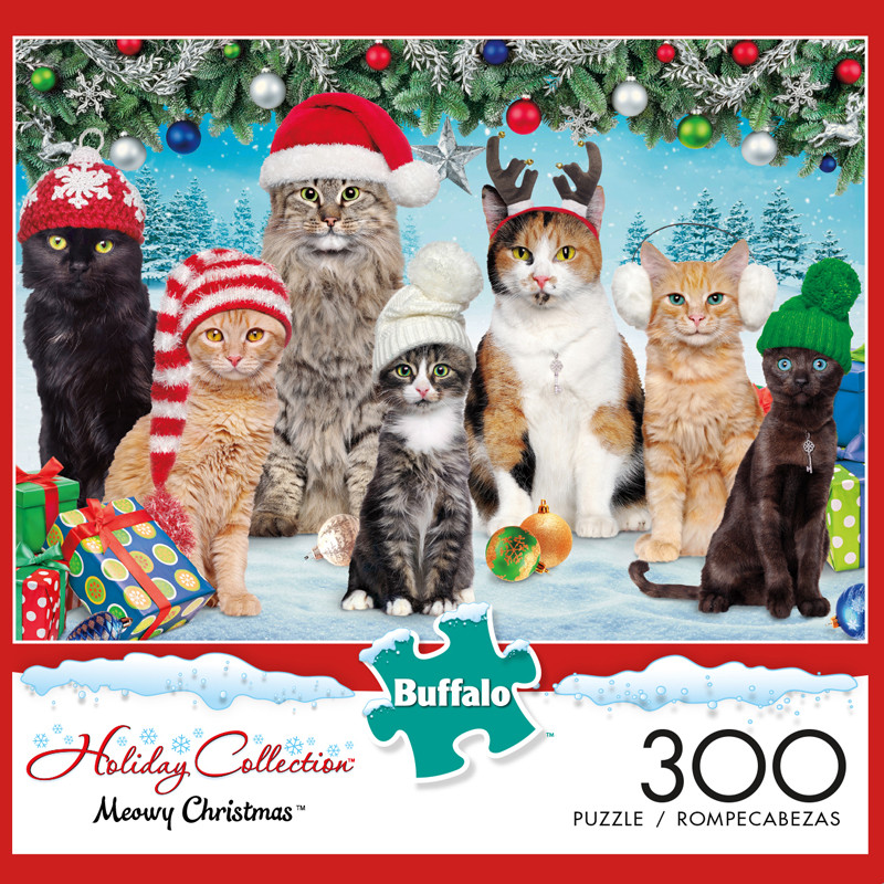 Adorable Animals Meowy Christmas