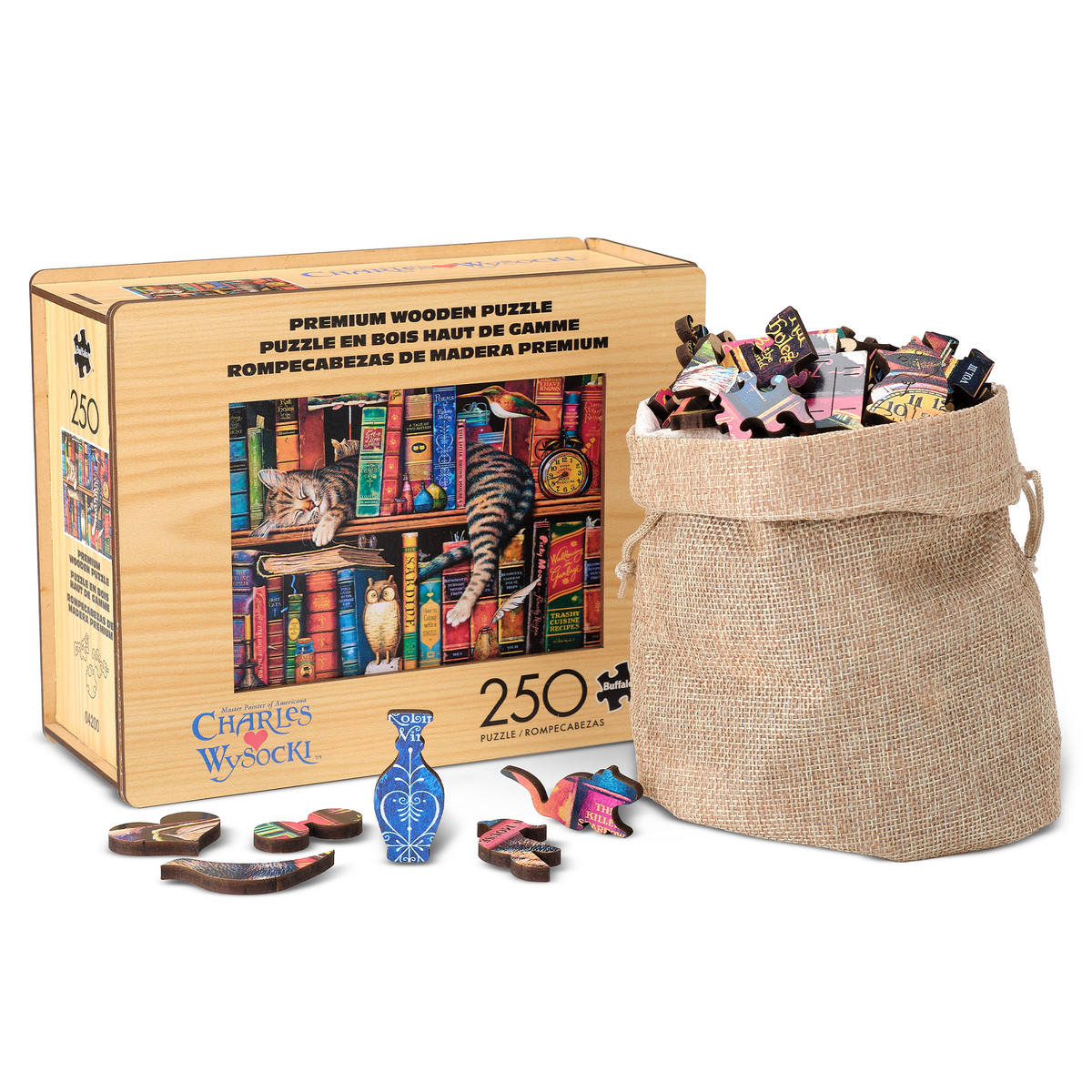 Wood Puzzle: Charles Wysocki: Frederick the Literate-Whimsy Pieces