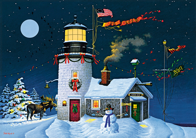 Charles Wysocki Take Out Window 300 Large Piece Jigsaw Puzzle