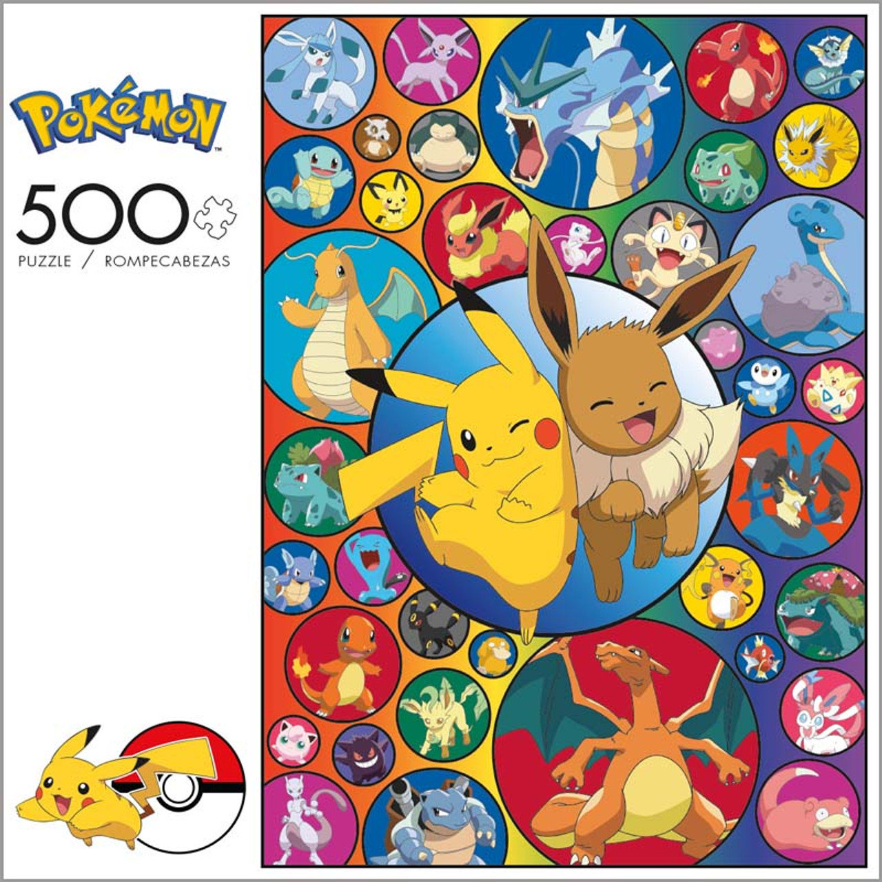 Buffalo Games 500-Piece Retro Pixel Pokémon Chart Interlocking Jigsaw Puzzle