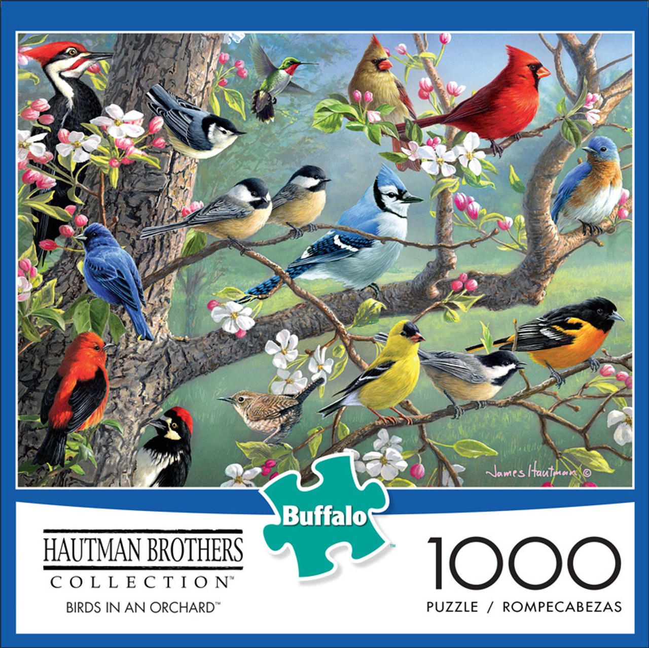 Hautman Brothers Birds in an Orchard 1000 Piece Jigsaw Puzzle