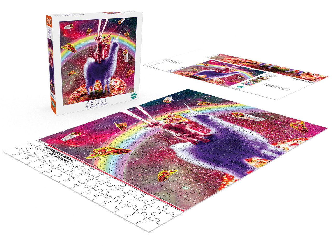 Laser Llama Kitty 300 Large Piece Jigsaw Puzzle