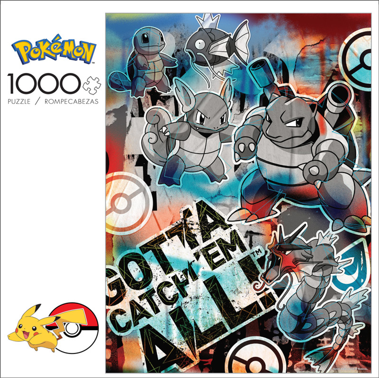 Pokemon: Stained Glass Starters 1000 Piece Puzzle