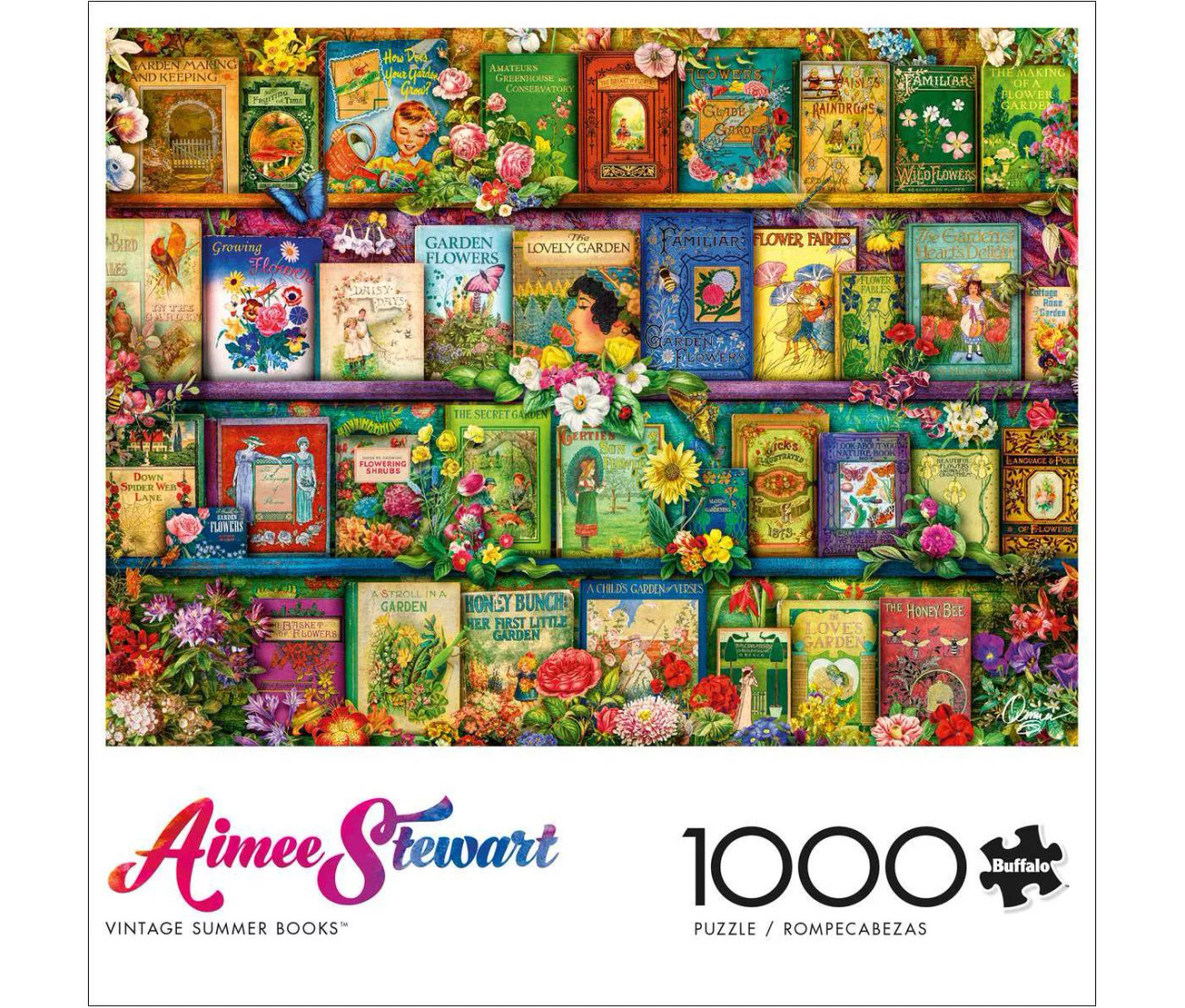 Aimee Stewart: Vintage Summer Books 1000 Piece Jigsaw Puzzle