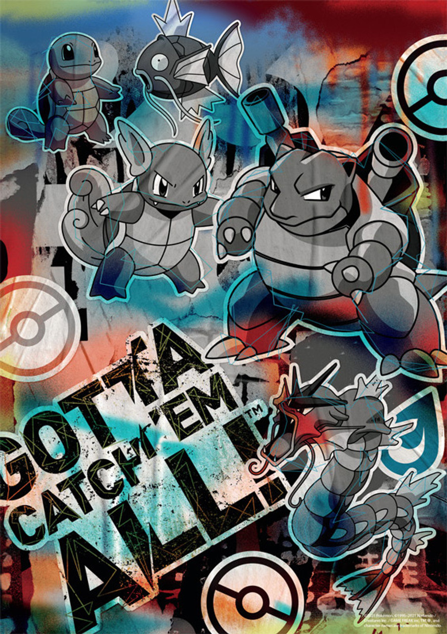 De layout knop toenemen Pokémon Squirtle Evolution Graffiti 500 Piece Jigsaw Puzzle