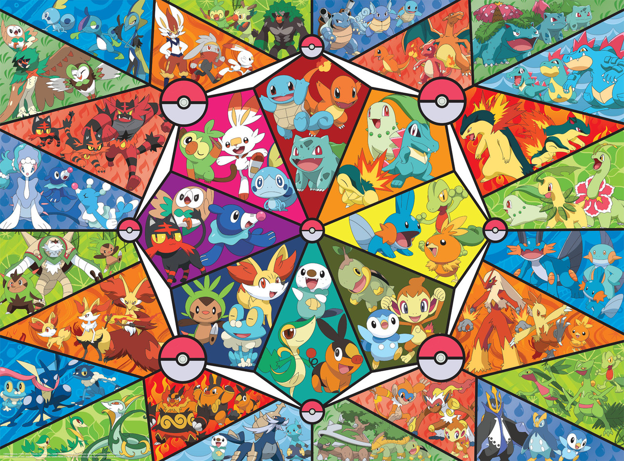 Pokemon - Eevee Evolutions: Eevee's Stained Glass: 500 Piece Puzzle