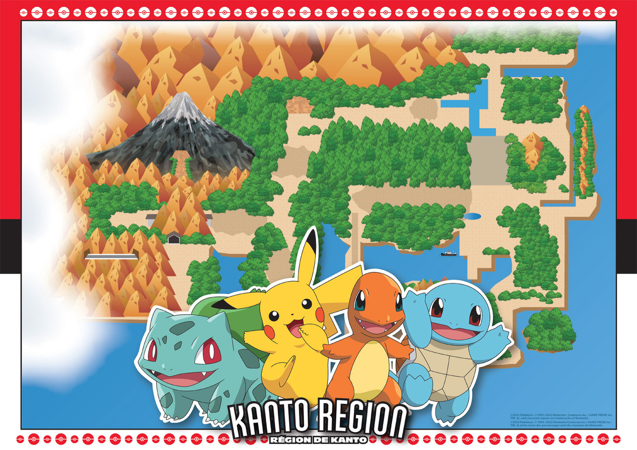 koper expositie enkel Pokemon - Kanto Region 500 Piece Puzzle