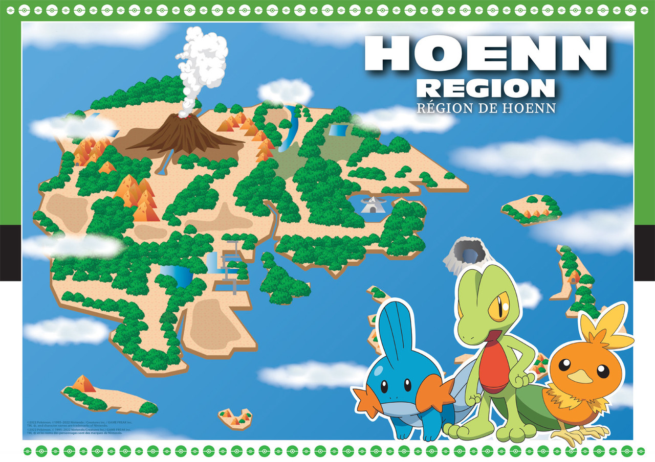 Pokemon Kanto Region Evolutions 1000 Large Piece Jigsaw Puzzle