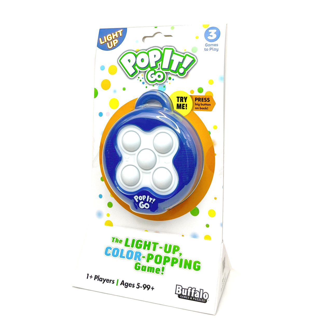  Pop It! Pro - The Original Light Up, Pattern Popping, Pop It!  Game from Buffalo Games,Blue and Yellow : Toys & Games