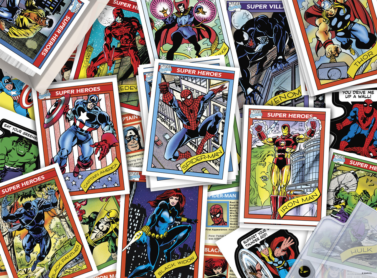 Collage: Marvel Trading Cards 1000 Piece Puzzle