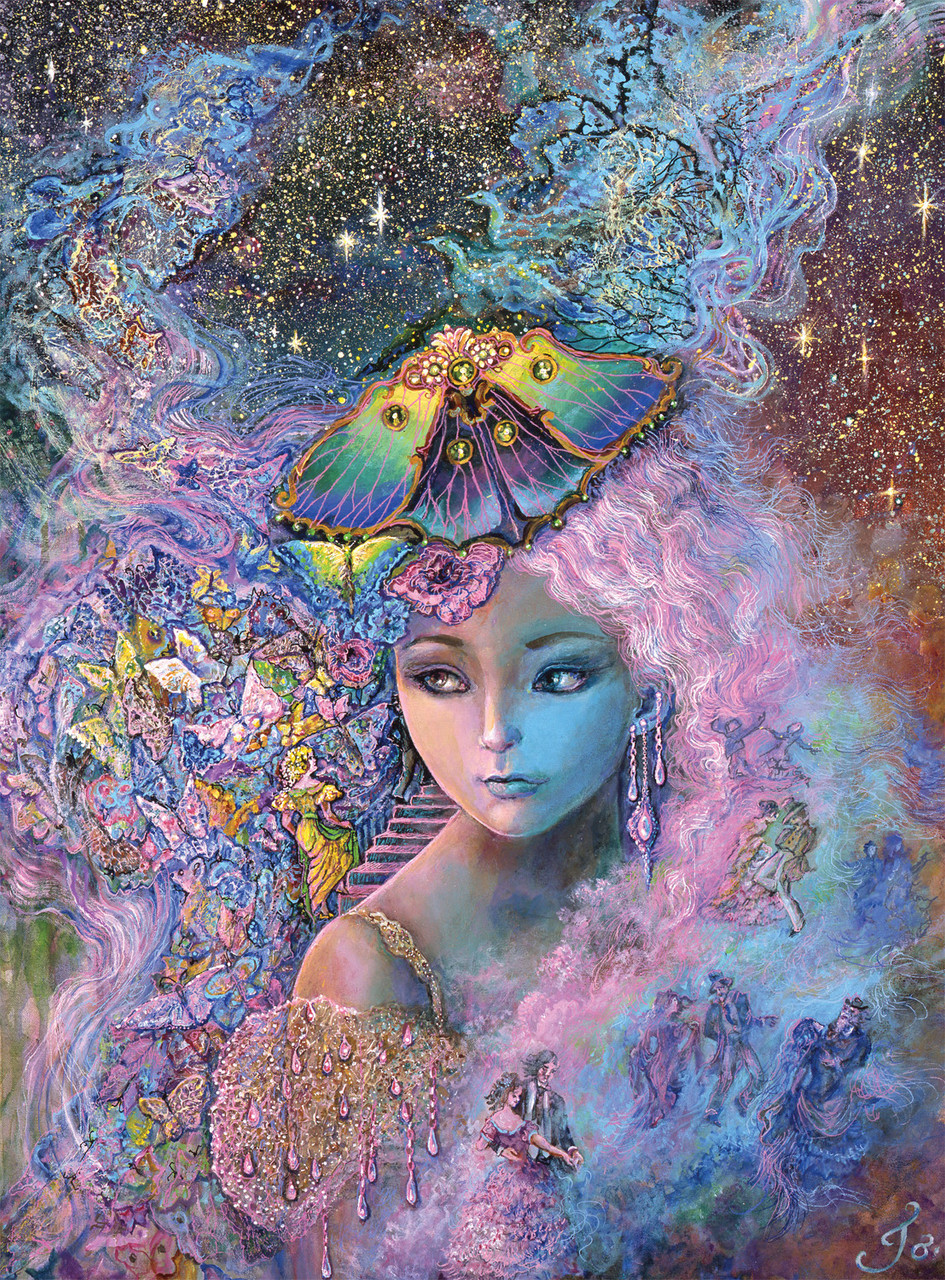 ジグソーパズル Buffalo Games Josephine Wall Moon Goddess Glitter 