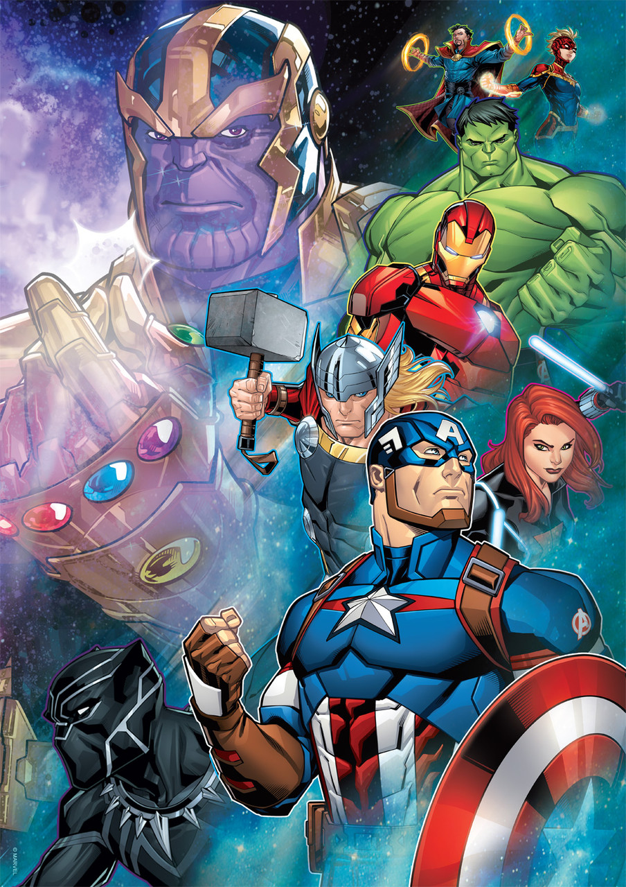Marvel Season's Greetings From The Avengers 500 Piece Jigsaw Puzzle