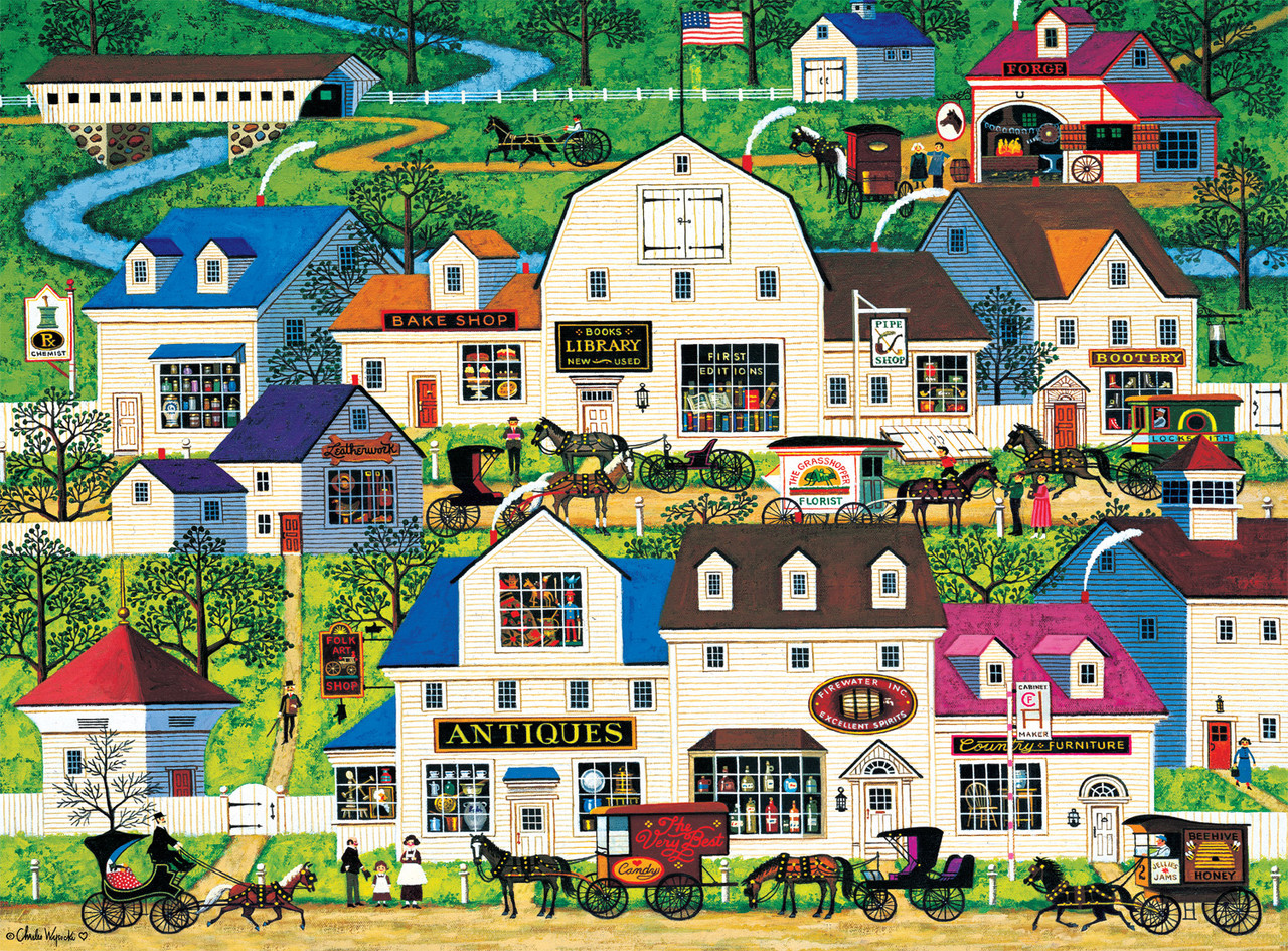 Rompecabezas Buffalo Games Charles Wysocki Fire 1000 Piezas | Cuotas sin interés
