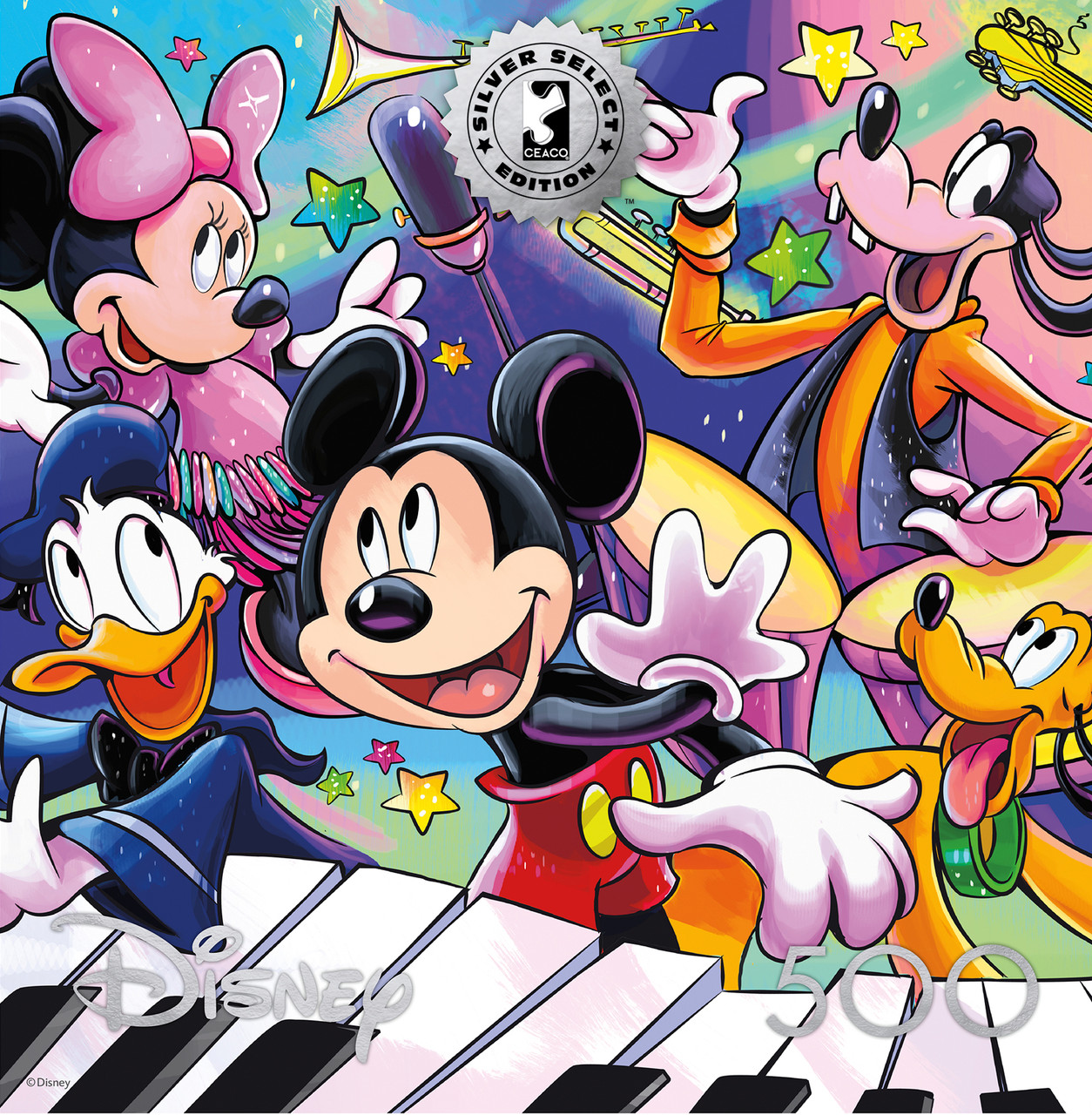 Ceaco Puzzle: Disney: Mickey's Music 500 Piece Puzzle (Silver