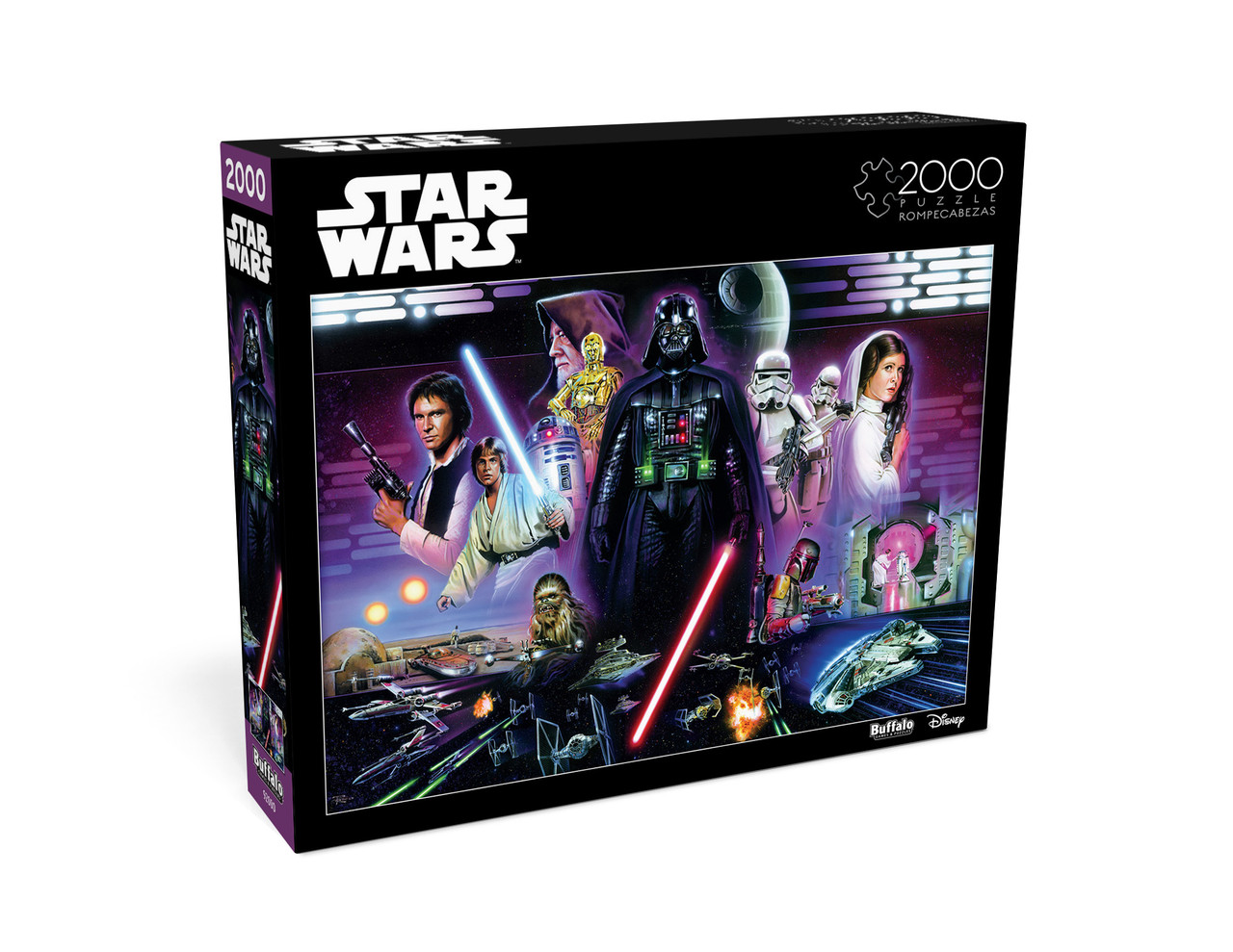 Lot De 2 Puzzles Star Wars MB – 60 Et 200 Pièces – Complets