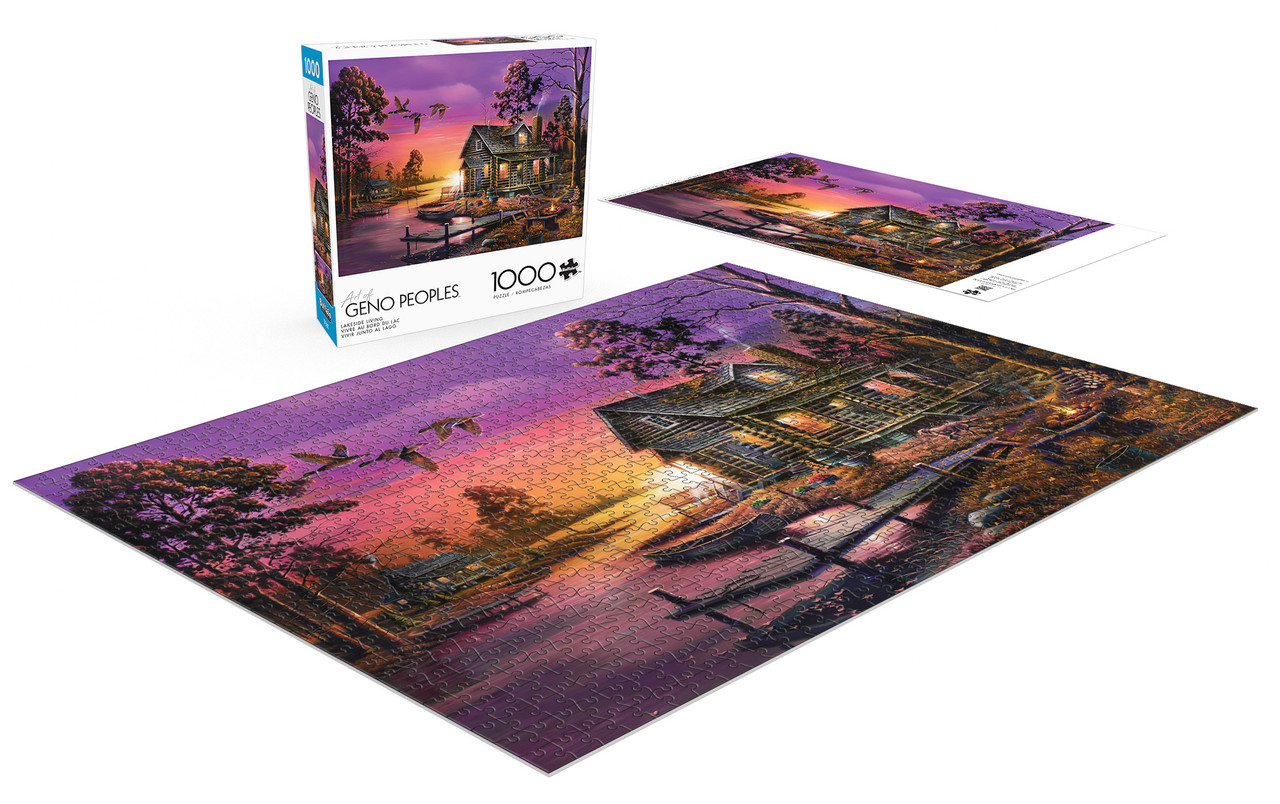 Buffalo Games Puzzle 'Classic Summer Night' – 1000 Teile, Mit Bonus-Poster, 67,9x50,2 Cm