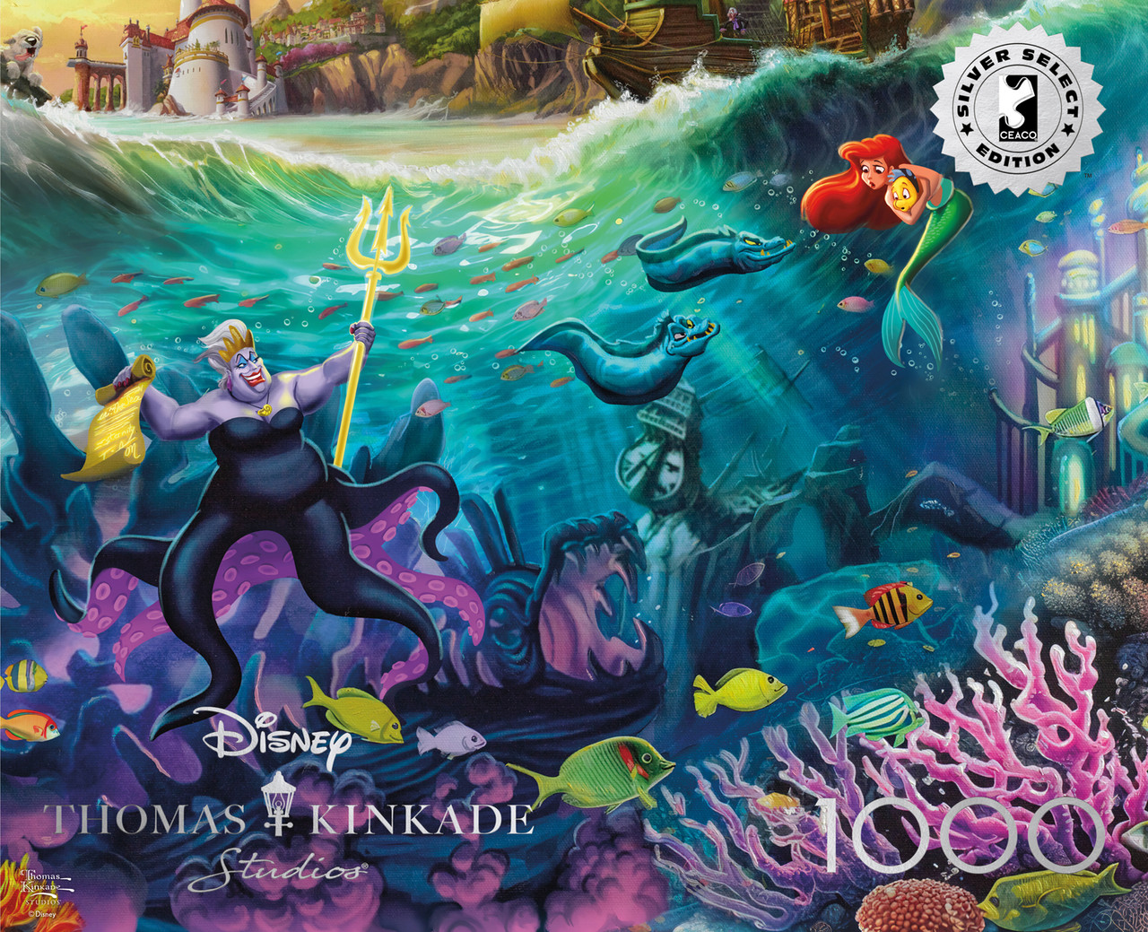 Ceaco Puzzle: Disney Ursula 1000 Piece Puzzle (Silver Select