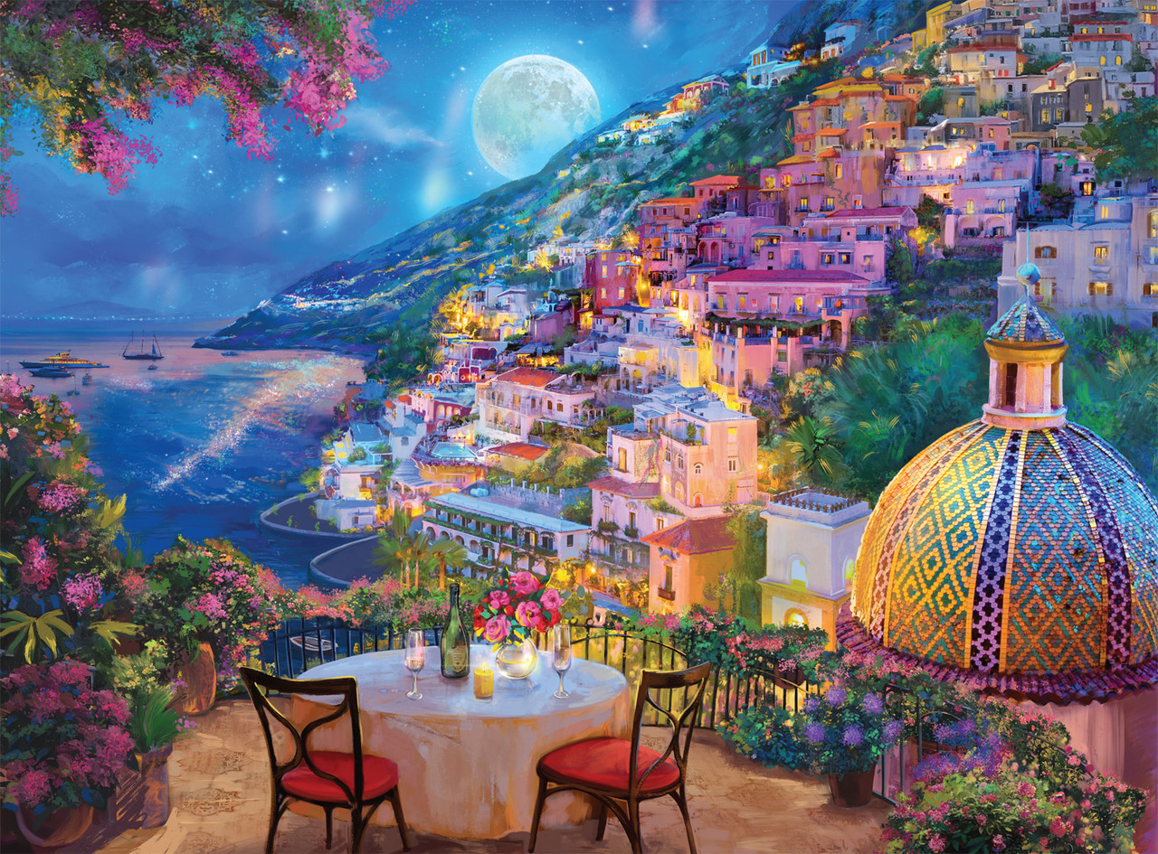 BOBBY VALENTIN / rompecabezasサルサ人気盤 Night & Day: Rendezvous Positano 1000 Piece Puzzle