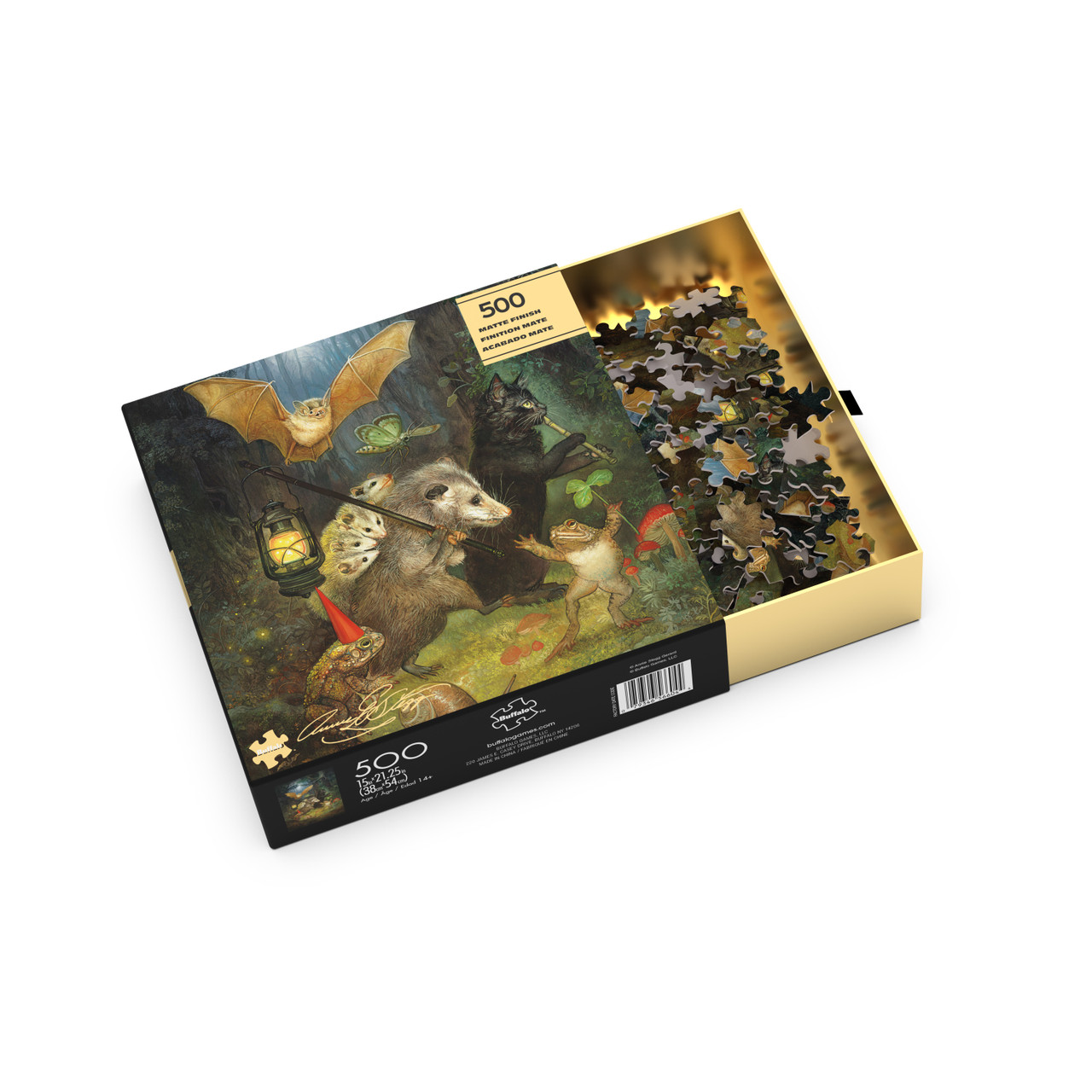 Gold: The Moonlit March 500 Piece Puzzle (Premium Giftable Gold Box)