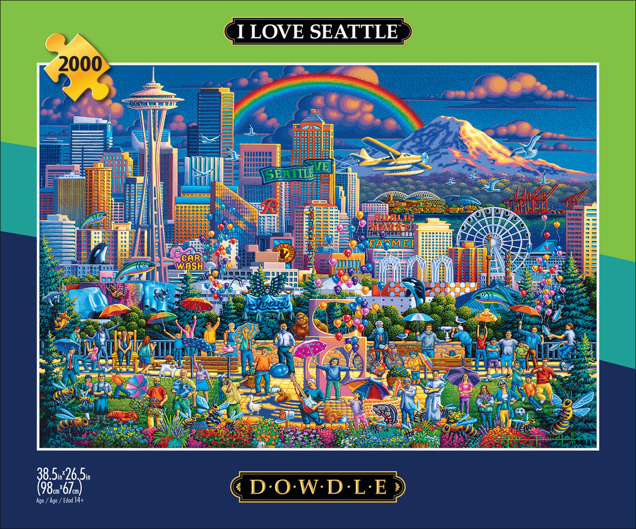 Eric Dowdle: I Love Seattle 2000 Piece Puzzle