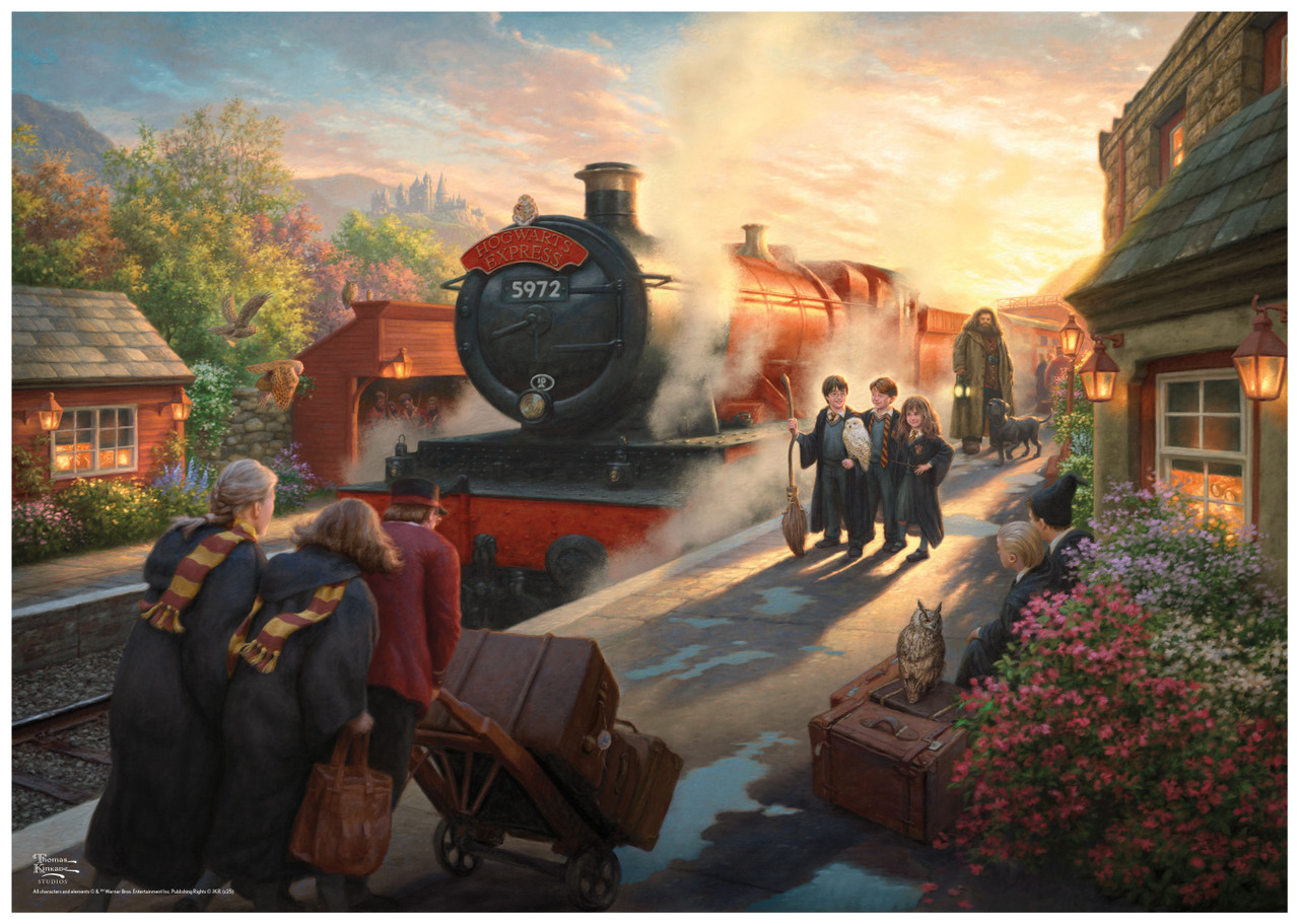 Silver Select: Thomas Kinkade Harry Potter Hogwarts Express 500