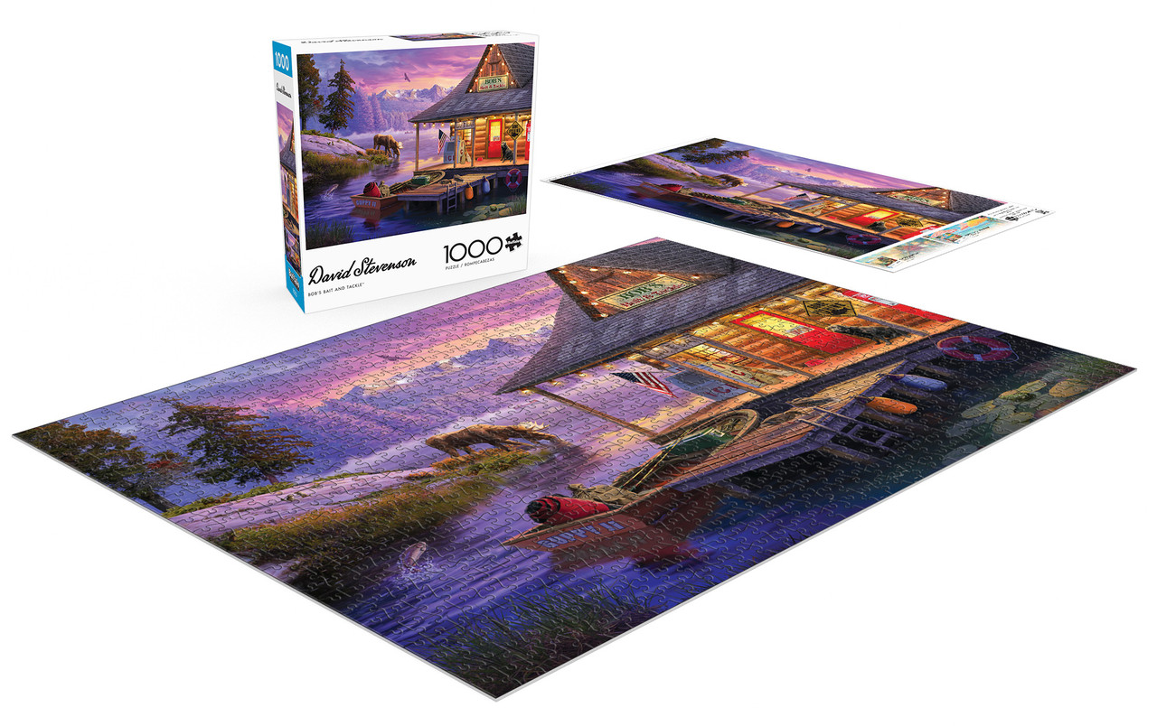 Escapes: David Stevenson: Bob's Bait & Tackle 1000 Piece Puzzle