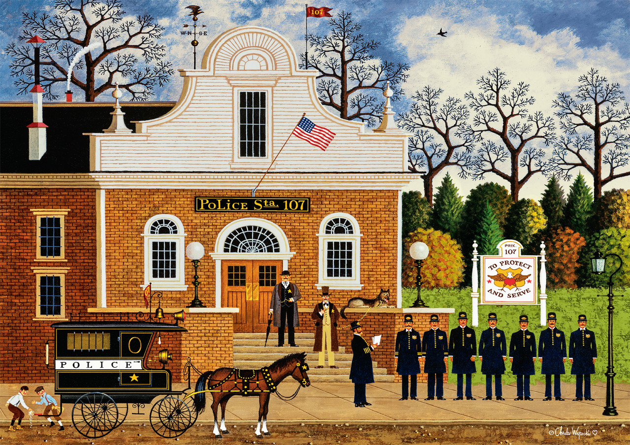 ポクスウォーカー 英語 3枚セット Charles Wysocki: Roll Call with a Bang 300 Piece Puzzle