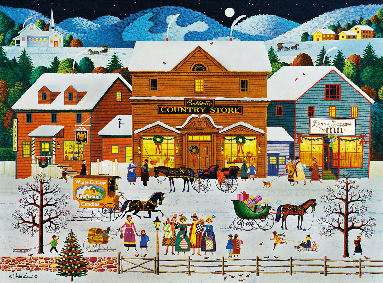 Charles Wysocki: Cauldwell's Country Store - 1000 Piece Jigsaw