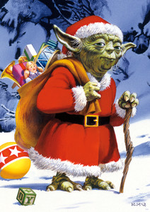 Star Wars™ Holiday Yoda 300 Large Piece Jigsaw Puzzle Art Star Wars™ Holiday Yoda 300 Large Piece Jigsaw Puzzle Art
