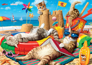 Adorable Animals Beachcombers 300 Large Piece Jigsaw Puzzle Adorable Animals Beachcombers 300 Large Piece Jigsaw Puzzle