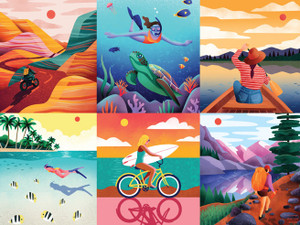 Art of Play Wanderlust 1500 Piece Jigsaw Puzzle Art of Play Wanderlust 1500 Piece Jigsaw Puzzle