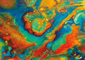 Color Explosion Swirl Patina 300 Large Piece Jigsaw Puzzle