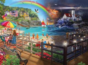 Night & Day: Shore Walk 1000 Piece Puzzle