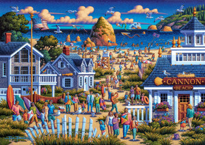 Geno Peoples Beach Camp 300 Large Piece Jigsaw Puzzle