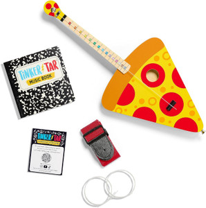 Tinkertar - Pizza Guitar - 1 Stringed Guitar for Kids: Intro to Music Tinkertar - Pizza Guitar - 1 Stringed Guitar for Kids: Intro to Music