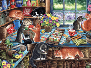 Kitten Distraction 750 Piece Jigsaw Puzzle by Buffalo Games