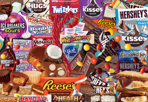 Hershey Deluxe Collage 2000 Piece Puzzle Hershey Deluxe Collage 2000 Piece Puzzle